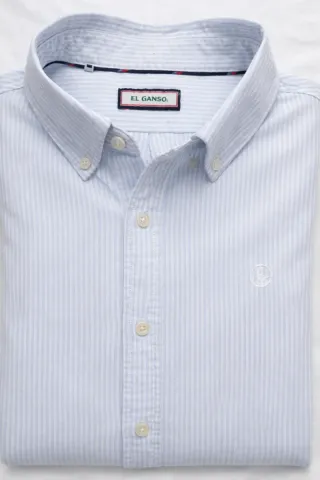 Camisa El Ganso Rayas Azules Talla XL