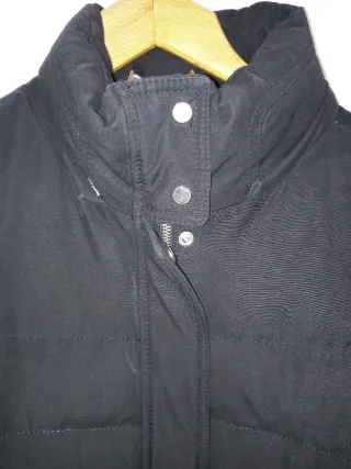 Abrigo Zara Woman Negro Plumas