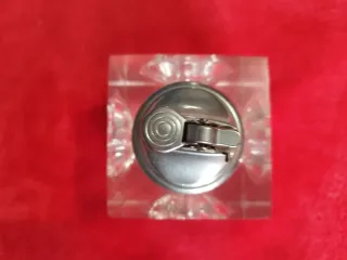 Encendedor de mesa cristal antiguo