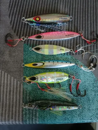 Jigs de pesca 40g, 60g y 100g