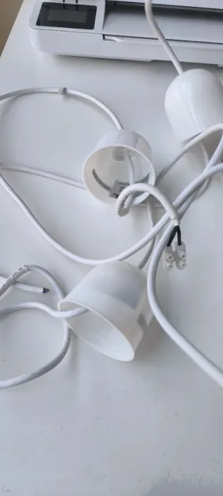 Juego 3 Lámparas Ikea Cristal Metal