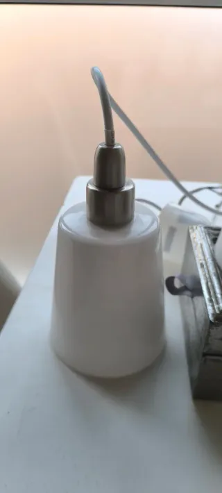 Juego 3 Lámparas Ikea Cristal Metal