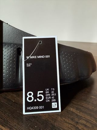 Nike Mind 001 Chanclas Negras Naranja