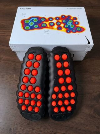 Nike Mind 001 Chanclas Negras Naranja