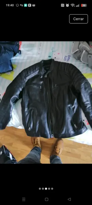 Chaqueta de cuero Pepe Jeans Negra