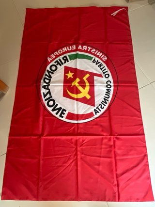 Bandiera vintage Partito Comunista Italiano
