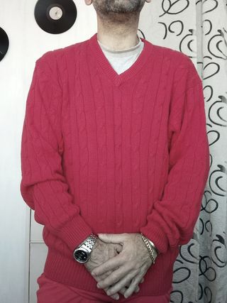 Maglione Rosso Crobb's Y2k Vintage Cotone Large