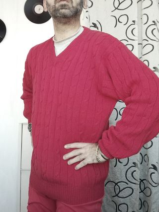 Maglione Rosso Crobb's Y2k Vintage Cotone Large