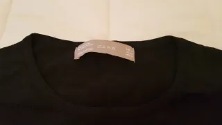 Chalecos punto ZARA (negro y beige)
