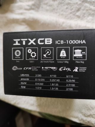 Carrete Okuma ITXCB 1000HA Nuevo