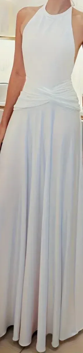 Vestido maxi blanco talla m.