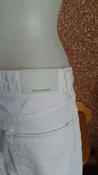 Falda vaquera blanca