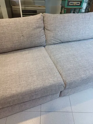 SOFÁ DE TELA/GRANDE/EXTRA CÓMODO/ IMPOLUTO/4PLAZAS