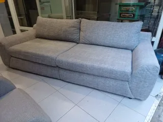 SOFÁ DE TELA/GRANDE/EXTRA CÓMODO/ IMPOLUTO/4PLAZAS