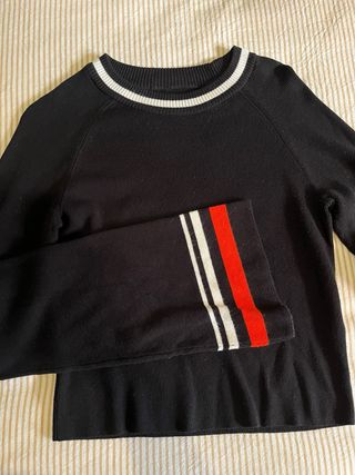 Jersey manga japonesa negro y rojo