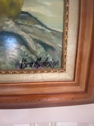 Cuadro Óleo Flores y Frutas