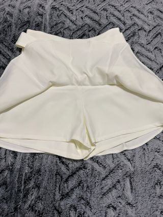 Falda pantalón Zara blanca