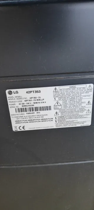 Televisor LG 42 (no es Smart)