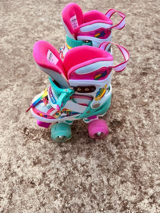 Patines infantiles unicornio talla ajustable 26/29