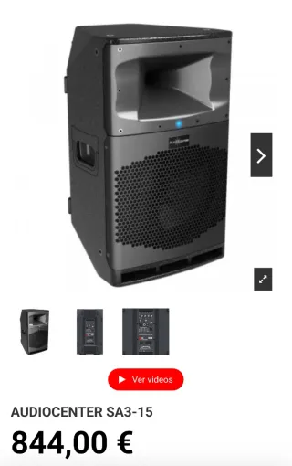 PAREJA Audiocenter SA315 1000w RMS Altavoz