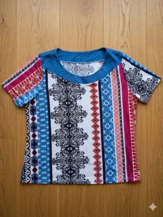 Camiseta estampada mujer XXL