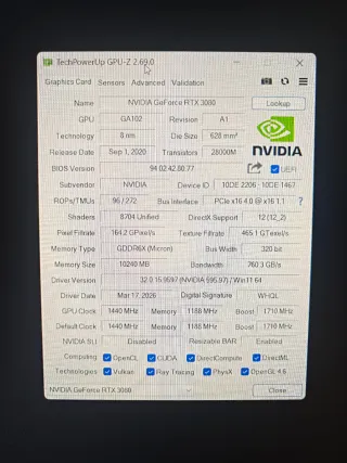 Nvidia RTX 3080 Founders Edition