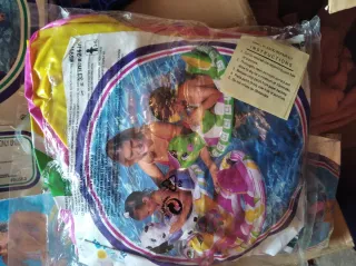 Flotador balón de plata chaleco gafas de bucear