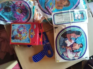 Flotador balón de plata chaleco gafas de bucear