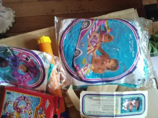 Flotador balón de plata chaleco gafas de bucear