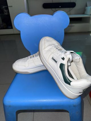 Zapatillas Hummel Blancas y Verdes