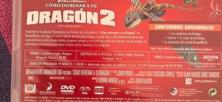 DVD Cómo Entrenar a tu Dragón 1 y 2. 5 idiomas