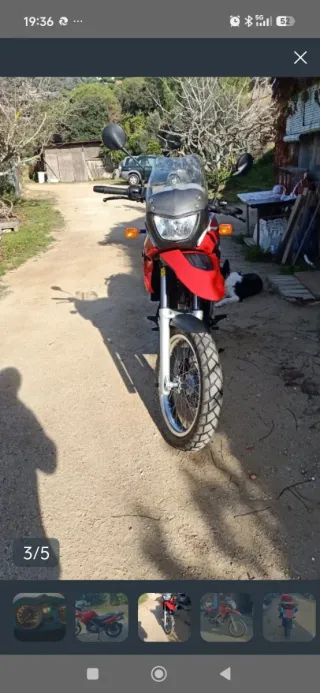 BMW 650 GS Adventure 2007 Roja