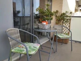 Mesa y 2 sillones de terraza/jardín