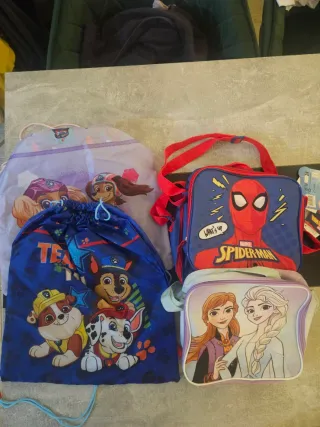 Lote de Mochilas , estiches  Disney,