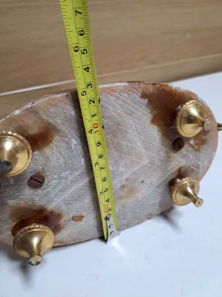 Reloj de sobremesa vintage dorado cisnes