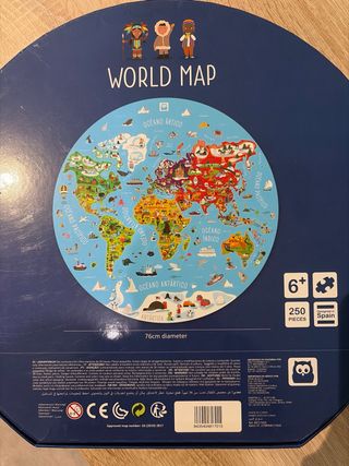 Puzzle Eurekakids Mundo 250 Piezas Infantil
