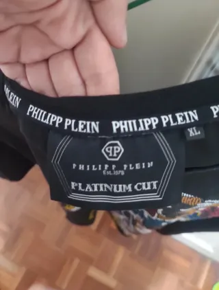 Camiseta Philipp Plein Talla XL con Calavera