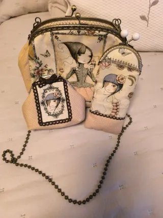 Bolso monedero funda gafas estampado