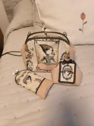 Bolso monedero funda gafas estampado