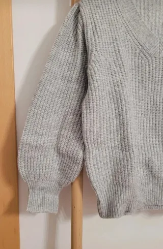 Jersey de punto gris talla única