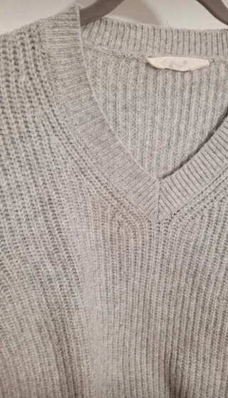 Jersey de punto gris talla única