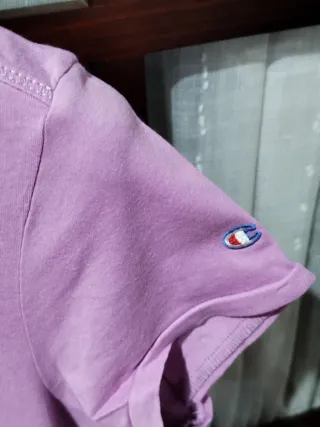Camiseta Champion Algodón Rosa Talla M