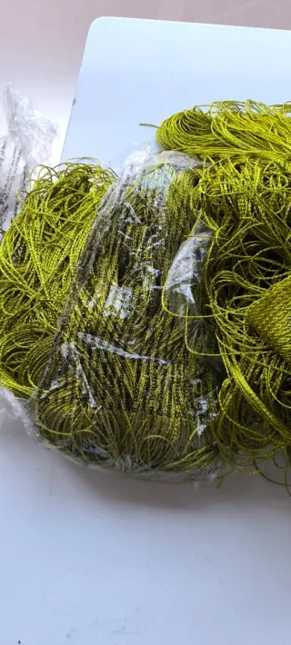 Juego 4 cortinas hilo seda verde