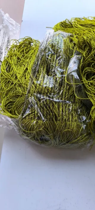 Juego 4 cortinas hilo seda verde