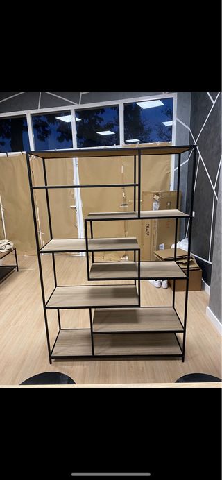 Estantería Industrial Hierro y Madera