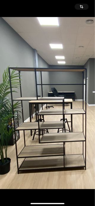 Estantería Industrial Hierro y Madera