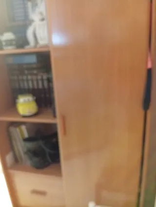 Armario estantería de madera