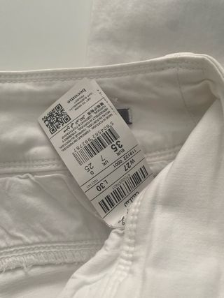 Pantalón vaquero blanco Salsa Talla S/36