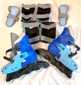 Patins em Linha c/ Proteção e Mochila