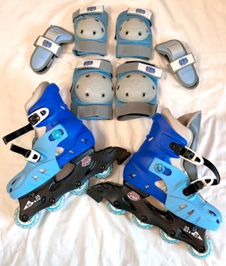 Patins em Linha c/ Proteção e Mochila